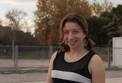 Portrait of smiling young woman