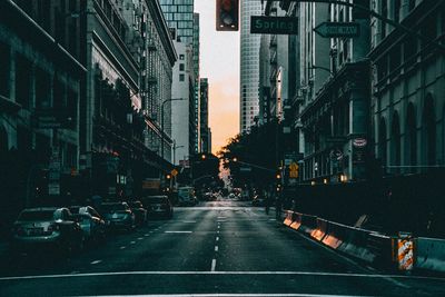 Street amidst buildings in city