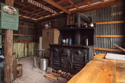 Interior of restaurant