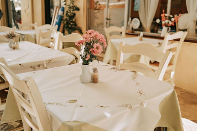 Table and chairs at home