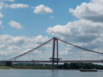 Emmerich at the river rhine in germany