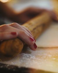 Close-up of hand holding cookies