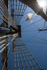 Low angle view of buildings against clear sky
