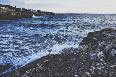 Scenic view of sea against sky