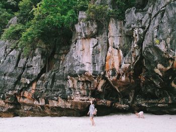 Mother with daughter at beach