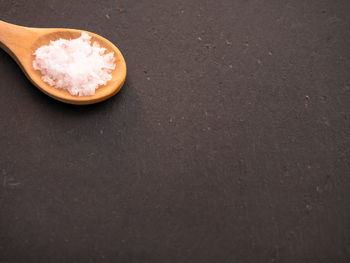 High angle view of bread on table