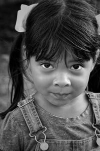 Close-up portrait of cute girl