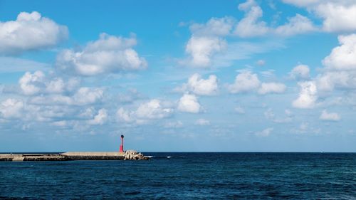 Scenic view of sea against sky