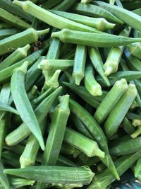 High angle view of vegetables in market 