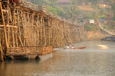 Boats in river