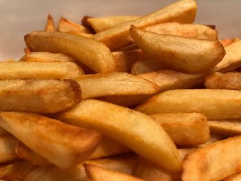 Close-up of serving fries