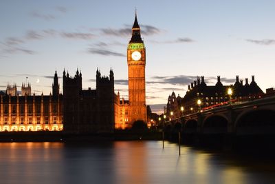 Big ben with city in background