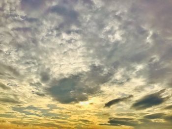 Low angle view of clouds in sky