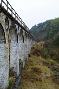 Bridge over river against sky