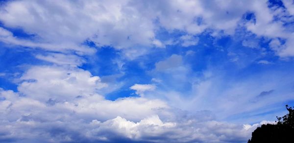Low angle view of clouds in sky