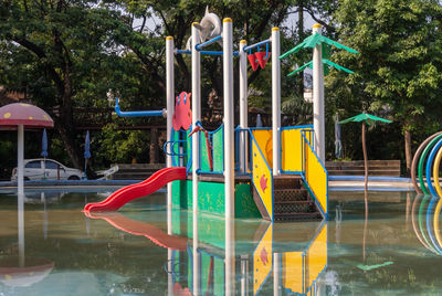 View of swimming pool in park