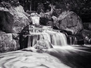 River flowing through rocks