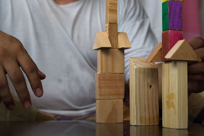 Close-up of hand holding toy