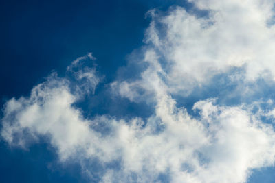 Low angle view of clouds in sky