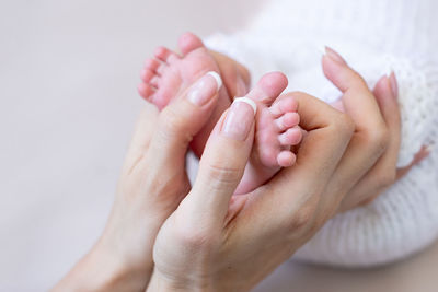 Close-up of hands