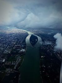 Low angle view of airplane against sky