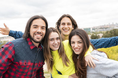 Portrait of a smiling young couple