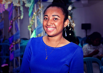 Portrait of a smiling young woman