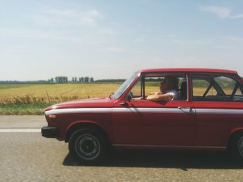 Car on road