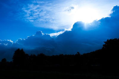 Scenic view of landscape against cloudy sky