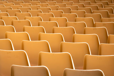 Full frame shot of empty seats