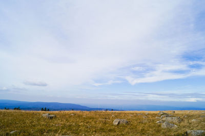 Scenic view of landscape against sky