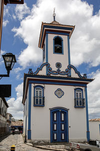 Low angle view of building against sky