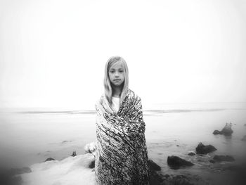 Portrait of young woman