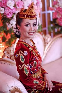 Portrait of a smiling young woman