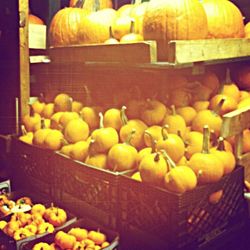 Variety of fruits for sale at market stall