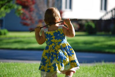 Little girl walking