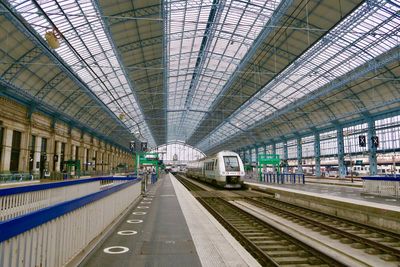 Train at railroad station