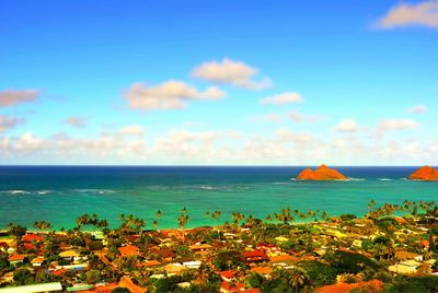 Scenic view of sea against sky