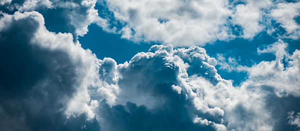 Low angle view of clouds in sky