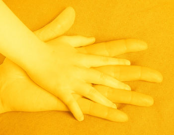 Close-up of woman hand