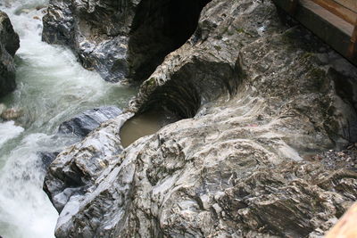 Full frame shot of rocks in water