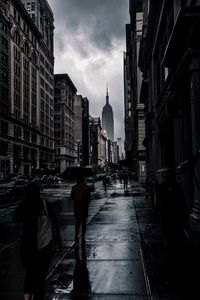 People walking on street