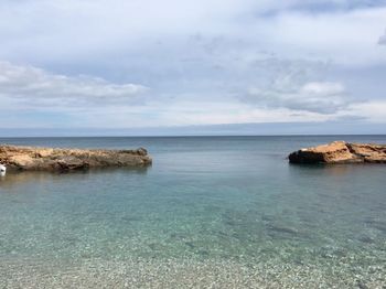 Scenic view of sea against sky