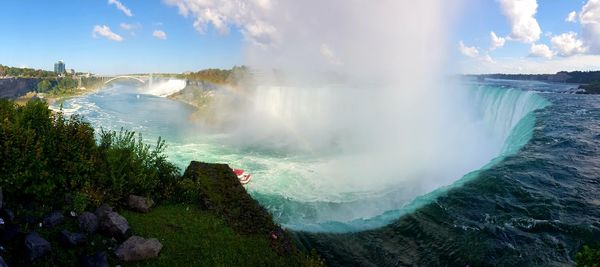 Panoramic view of sea against sky