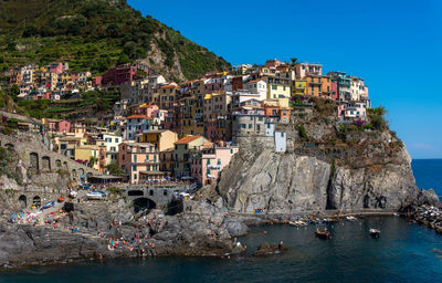 Buildings in city at waterfront