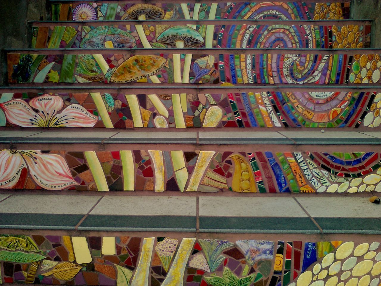 Hidden Garden Mosaic Steps