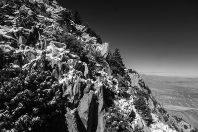 Scenic view of snow covered mountain against sky