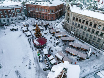 Beautiful christmas market in the center of the old town in riga