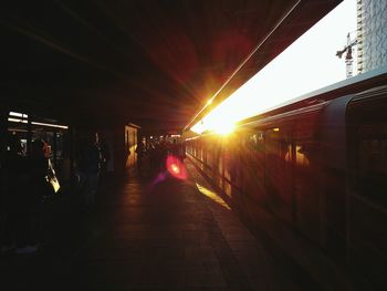 Railroad station platform