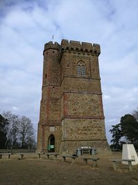 Low angle view of castle against sky